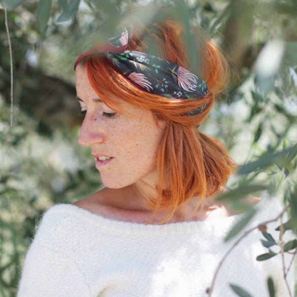 headband, bandeau, tissu, fleurs, accessoires coiffures